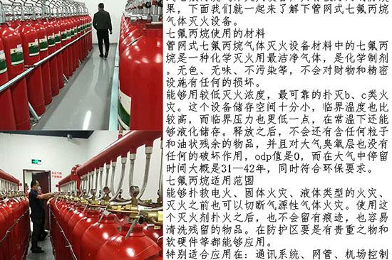 計算機房安裝氣體滅火