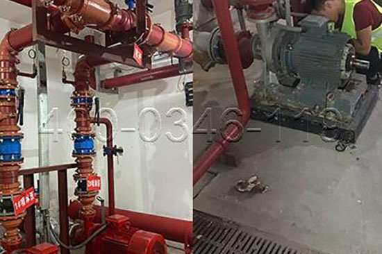 裝配消防長軸泵維護(hù)